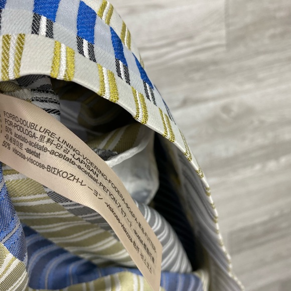 NWT Mossimo Dutti MultiColor Strip pleated Skirt - Picture 8 of 8